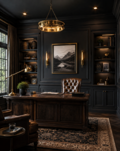 Dark Moody Wainscoting