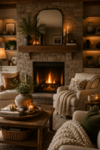 Decorate Around a Fireplace