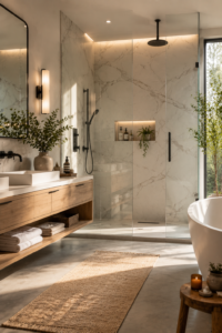  Frameless Glass Walk-In Shower