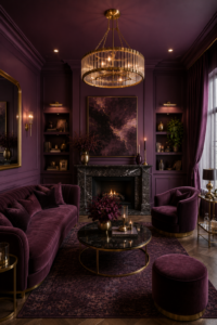 Full Plum Purple Feature Room