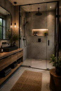 Industrial Concrete Shower