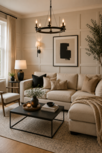 Modern Square Grid Wainscoting