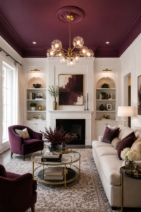 Plum Ceiling Statement