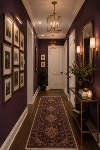 Plum Hallway Makeover