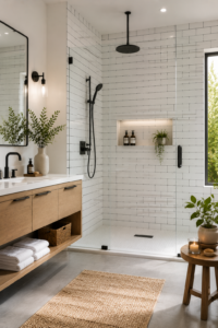 Subway Tile Walk-In Shower