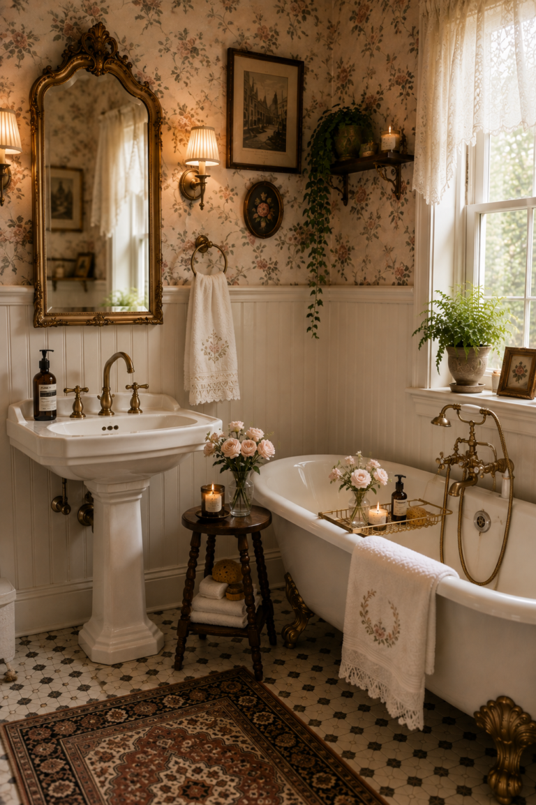 15 Vintage Bathroom Ideas with Timeless Appeal