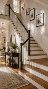 Elegant Staircase Wainscoting