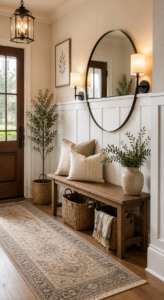 Wainscoting in the Entryway
