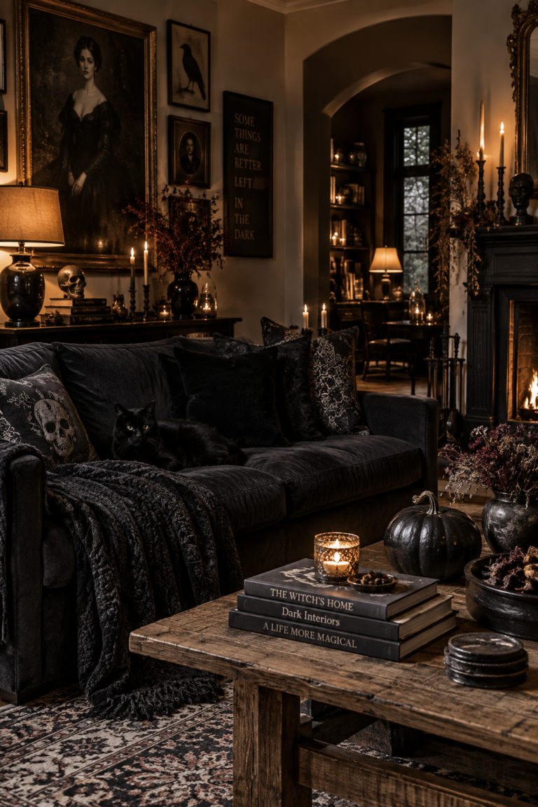 16 Halloween Living Room Decor Ideas for a Spooky Home