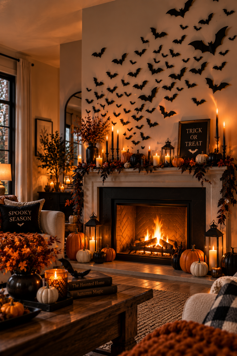 19 Spooky Halloween Fireplace Ideas for a Cozy Home