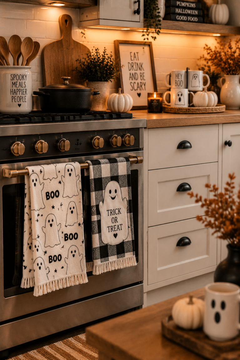 15 Halloween Kitchen Towels Ideas for a Festive Kitchen