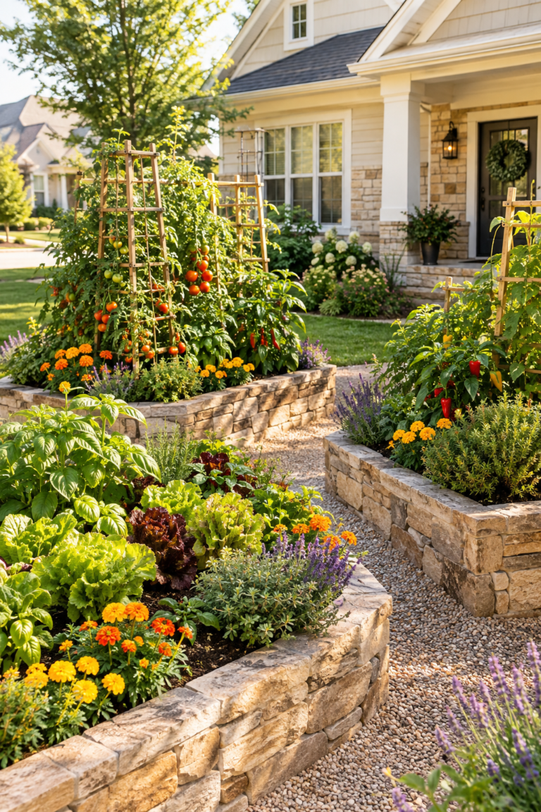 15 Front Yard Vegetable Garden Ideas for a Beautiful Harvest